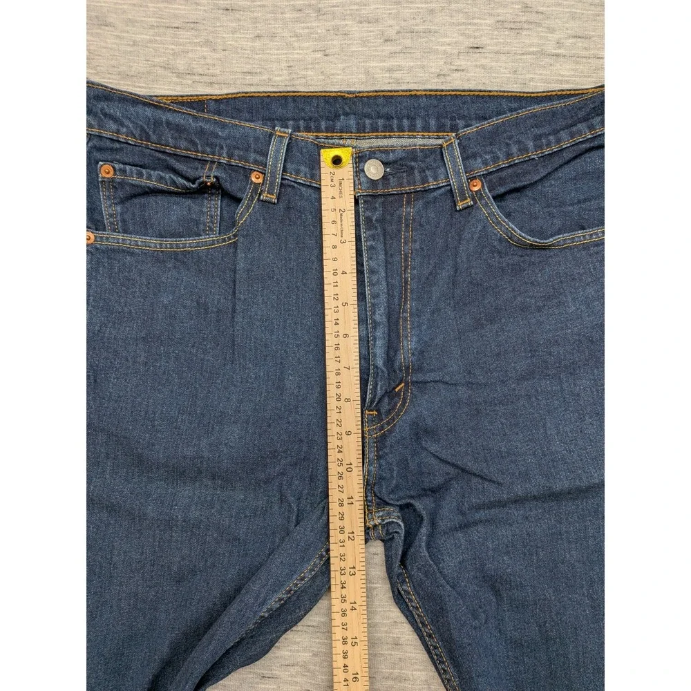 Levi's 505 Regular Fit Jeans Dark Wash‎ Classic Denim Pants 36x29 Normcore